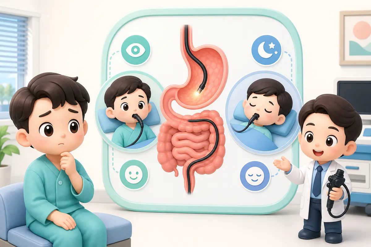 일반내시경과 수면내시경, 검사 과정은 어디서부터 달라질까요