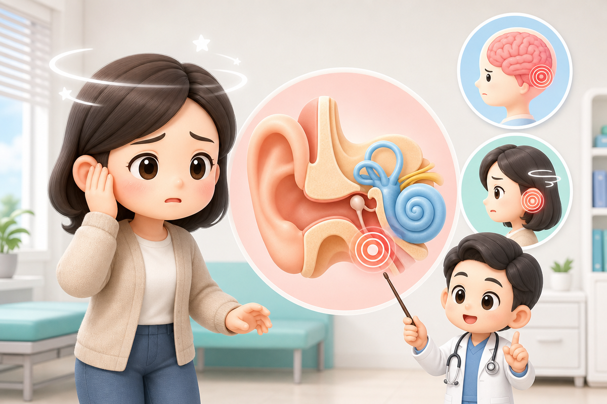 어지럼증이 반복되는데, 귀 문제일까요 뇌 문제일까요?