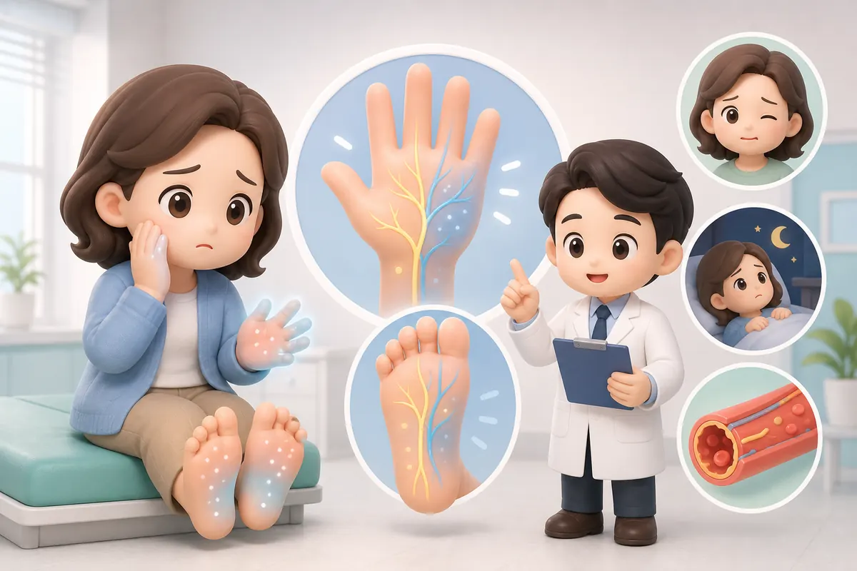 손발저림·안면마비·수면장애, 순환 문제일까 신경 문제일까